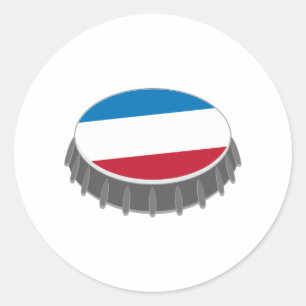 Bottle Cap Classic Round Sticker