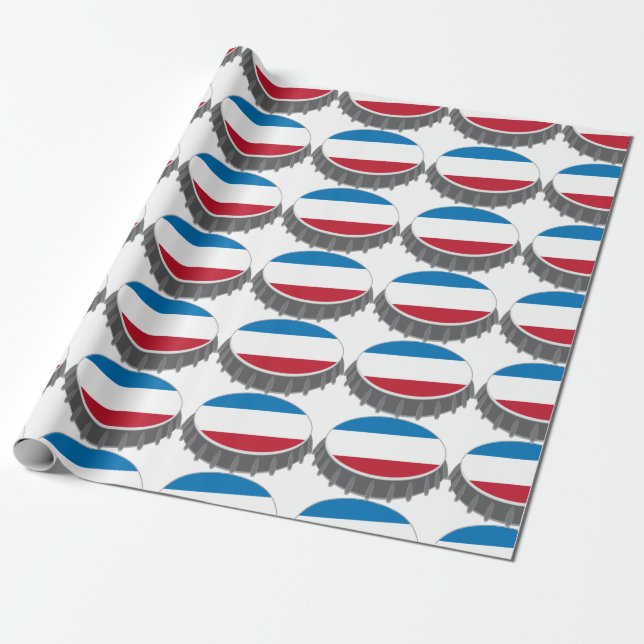 Bottle Cap Wrapping Paper (Unrolled)