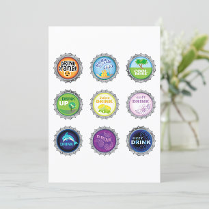 Bottle Caps Invitation