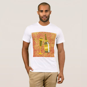 Bottle Champagne Mens T-Shirt