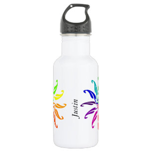 Bottle - Colour Wheels with Name