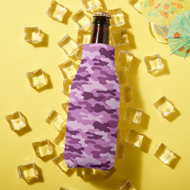 Bottle Cooler-Pink Camo  Bottle Cooler (In Situ Summer)