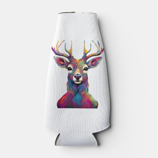 Bottle Cooler - The Colourful Deer Artwork (Front)