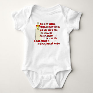 Bottle Creed Red Baby Bodysuit