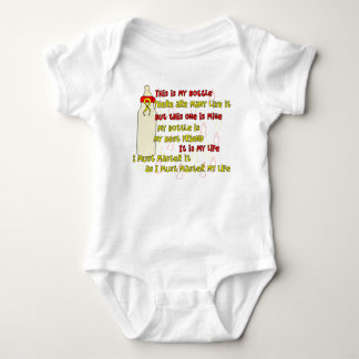 Bottle Creed Red n Yellow Baby Bodysuit