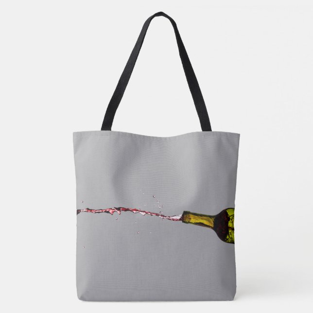 bottle design tote bag (Back)
