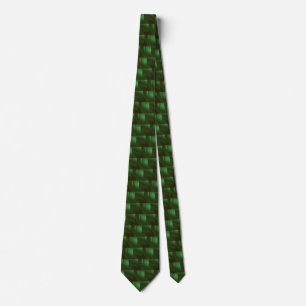 Bottle Green Refraction Tie