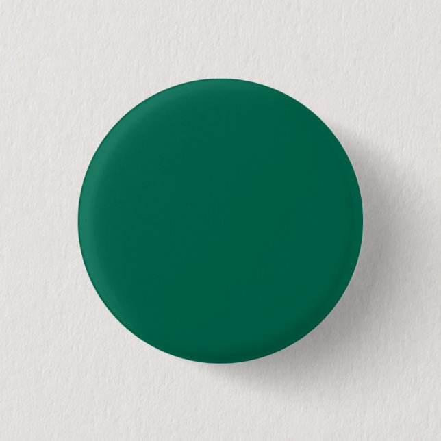 Bottle green (solid colour)  3 cm round badge (Front)