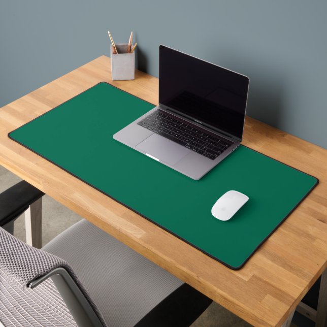 Bottle green (solid colour)  desk mat (Office 2)