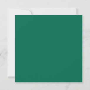 Bottle green (solid colour) holiday card