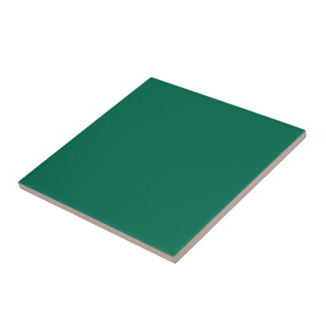 Bottle green (solid colour)  tile (Side)