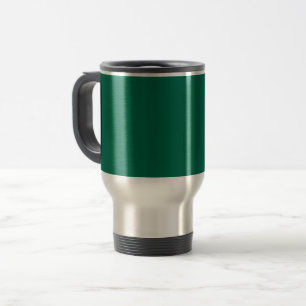 Bottle green (solid colour)  travel mug