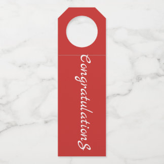 Bottle Hanger -Congratulations