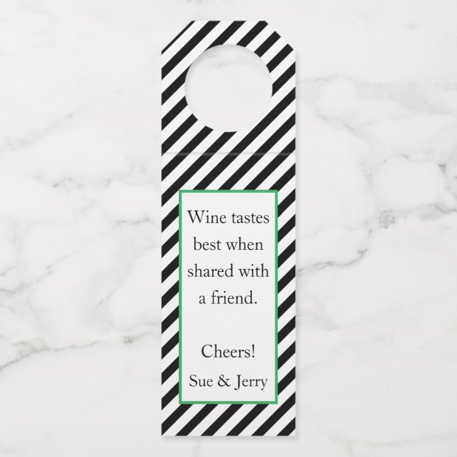 Bottle Hanger Tags (Front)