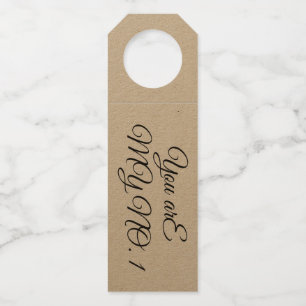 Bottle Hanger-you are my no.1 Tag