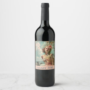Bottle Label Vintage Retro Summer