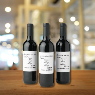 Bottle Label Your Design or Photo Upload