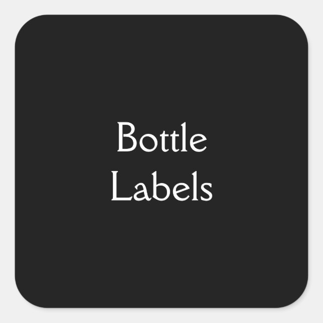 Bottle Labels (Front)