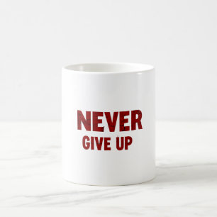 Bottle never give up  coffee mug
