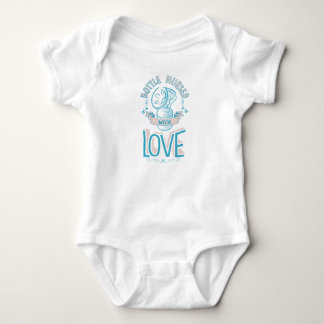 Bottle Nursed with Love Bodysuit Pink/Blue