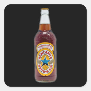 Bottle Of Brown Ale Square Sticker