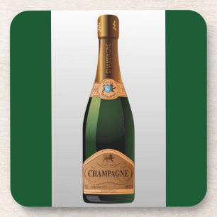 BOTTLE OF CHAMPAGNE COASTER