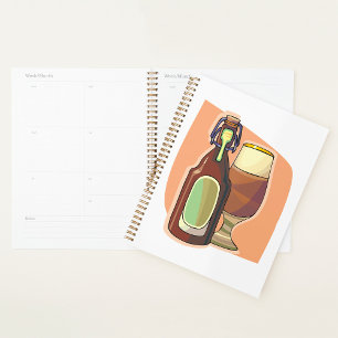 Bottle Of Drink Spiral Planner