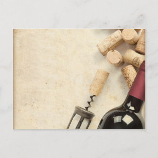 Bottle of Wine Postcard