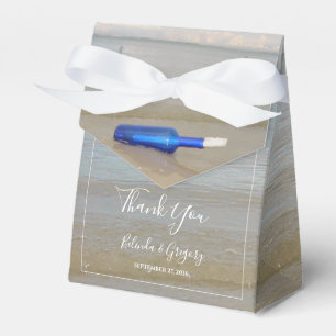 Bottle On Beach Sand Wedding Favour Box
