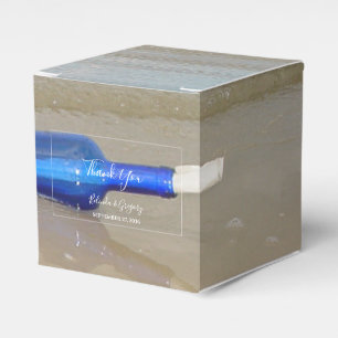 Bottle On Beach Sand Wedding Favour Box