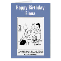 Bottle opener injury cartoon