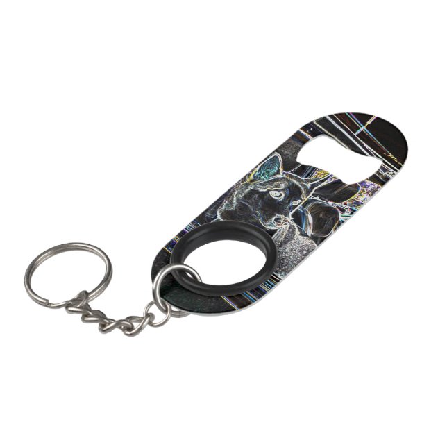 Bottle opener key ring (Front Angled)