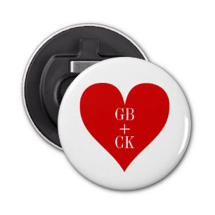 Bottle Opener  Lover's Initials