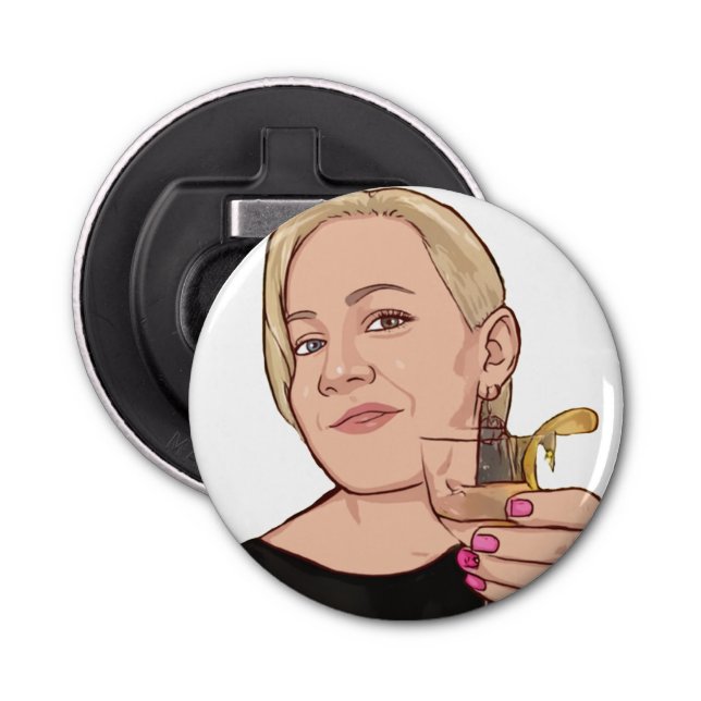 Bottle Opener & Magnet - WHITE (Front)