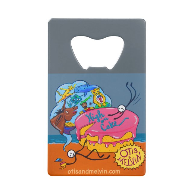Bottle Opener - Otis and Melvin, High on Cake (Front)
