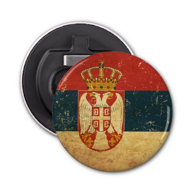 Bottle Opener Serbia Flag (Front)