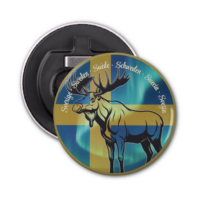 Bottle Opener - Sweden, moose (Front)