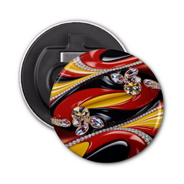 Bottle opener with Belgian Colours Design (Front)