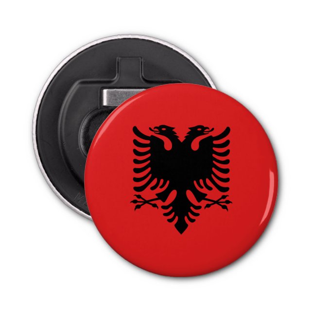 Bottle opener with Flag of Albania (Front)