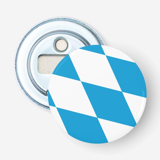 Bottle opener with Flag of Bavaria, Germany (Front)