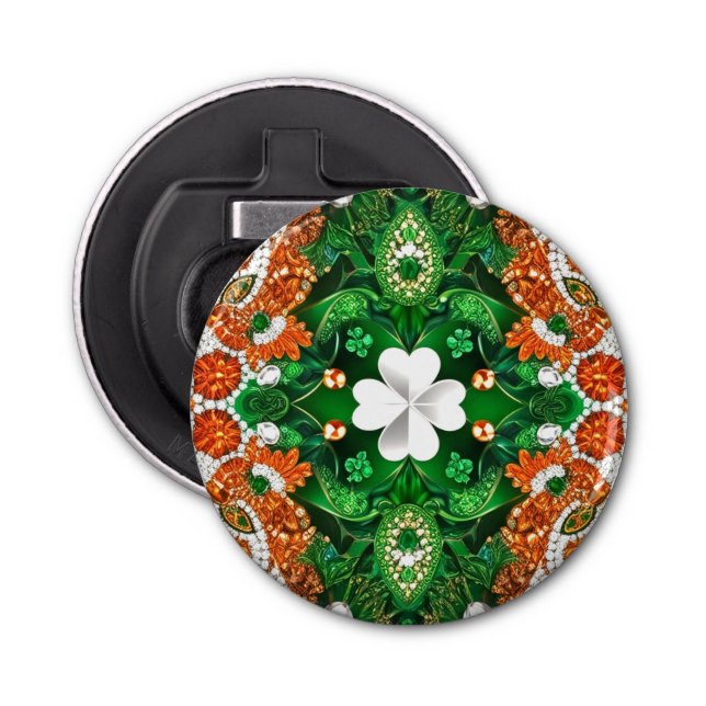 Bottle opener with Ireland Colours Design (Front)