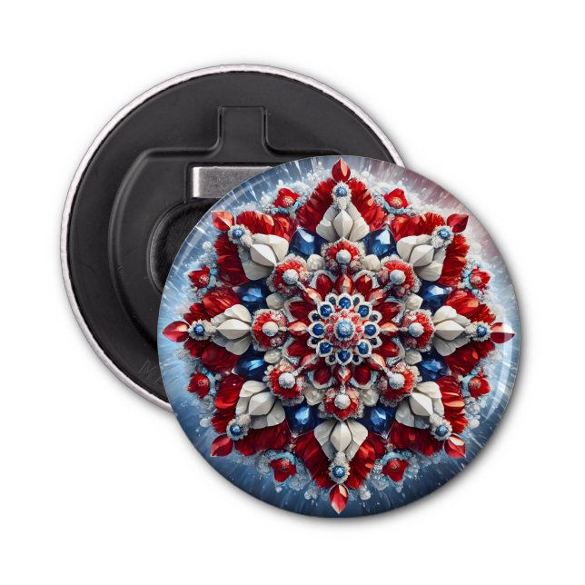 Bottle opener with Norwegian Colours Design (Front)