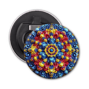 Bottle opener with Romanian Colours Design