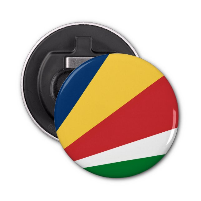 Bottle opener with Seychelles Colours Design (Front)
