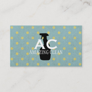 Bottle Spray / Polka Dot Business Card