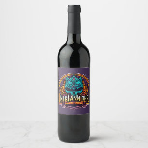 Bottle type wine label