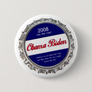 bottlecap obama biden 6 cm round badge