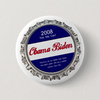 bottlecap obama biden 6 cm round badge