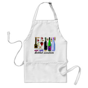 Bottled sunshine - Red Wine & spirits bottles Standard Apron