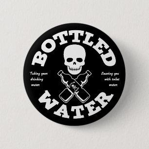 Bottled Water 6 Cm Round Badge